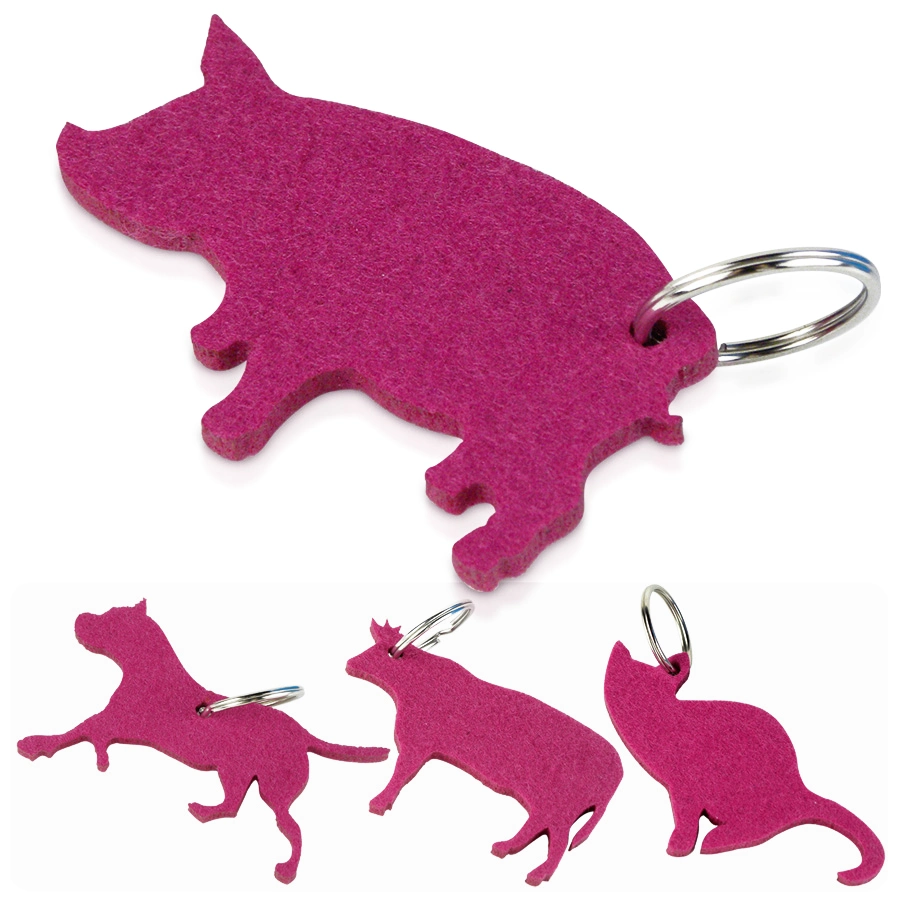 Creative and Exquisite Embroidery Felt Keychains, Chains, Non-Woven Fabric Christmas Crafts Customization, Logo Can Be Printed