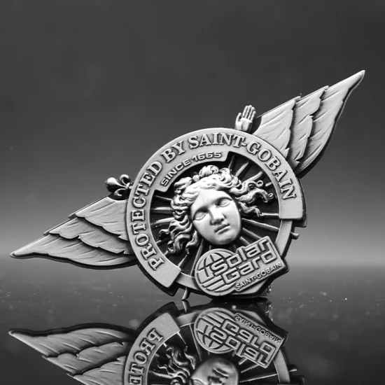 Artisanat personnalisé Valentine Chrétien Catholique Publicité Cadeau Promotionnel Collier Fob Coin Badge Pendentif Emblème Souvenir Porte-clés